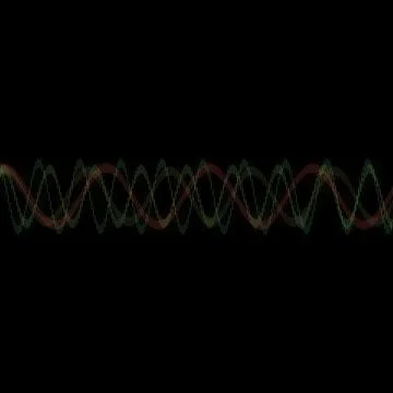 Abstract Multicolored halftone Multiple Overlapping wavy line with smooth colorf Illustrazione stock