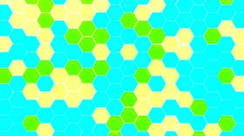 Abstract multicolored hexagonal background. Embossed Hexagon, honeycomb Backg 스톡 일러스트