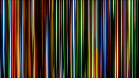 Abstract multicolored illuminated lines moving downwards. Stock Footage 295375456