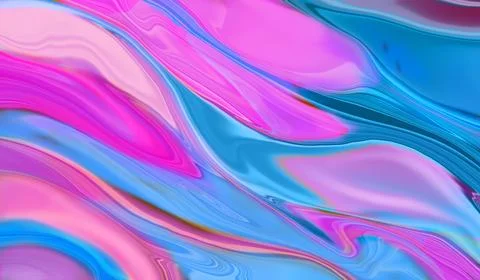 Abstract multicolored image with paint stains. Venice bright concept. Digital Stock Illustration