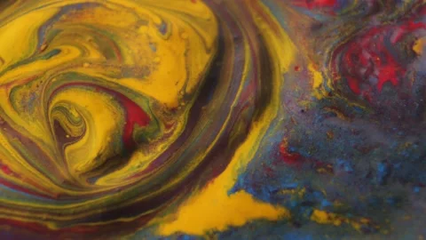 Abstract multicolored ink drawing background Stock Footage 170303824