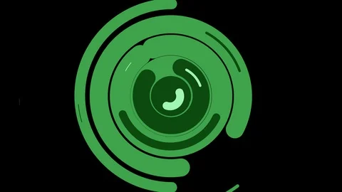 Abstract multicolored lines move in a circle on a transparent background Stock Footage 125230130