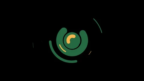 Abstract multicolored lines move in a circle on a transparent background Stock Footage 125230131