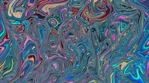 Abstract multicolored liquid blurred background. Illustrazione stock