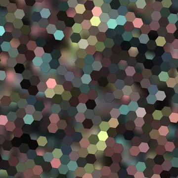 Abstract multicolored low poly mosaic hexagon style background Bright geometric 스톡 일러스트