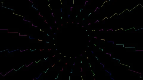 Abstract multicolored Mosaic VJ Loop Stock Footage 170419051