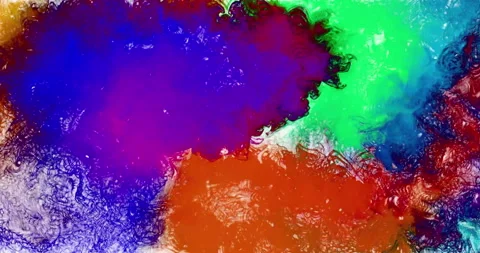 Abstract multicolored moving background fluid liquid with swirls as background Stock Footage 266810933