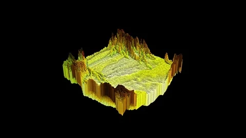 Abstract multicolored moving form on a black background. Stock Footage 84143314