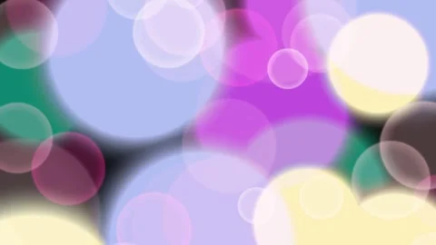 Abstract Multicolored Overlapping Bokeh Lights Background Stock Footage 334863298