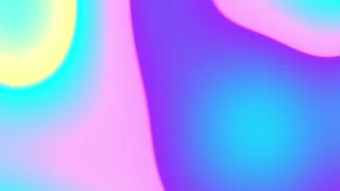 Abstract multicolored pastel gradient background with round blobby shapes flow Vídeo Stock 320775045