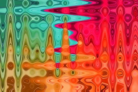 Abstract multicolored pastel waved background Stock Illustration