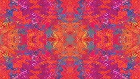 Abstract multicolored pixelated patchwork with a digital glitch effect. Stock Footage 266919012