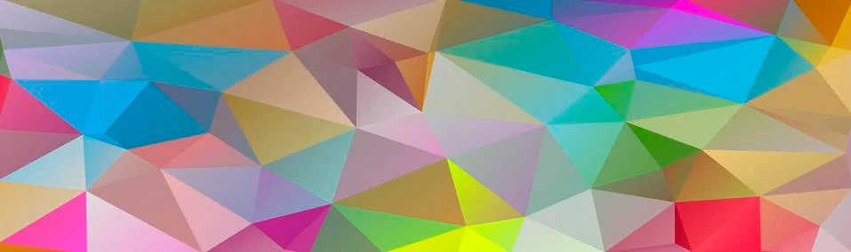 Abstract multicolored polygon, low polygon background. Transfusion of color.  Stock Illustration
