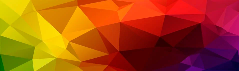 Abstract multicolored polygon, low polygon background. Transfusion of color.  Illustrazione stock