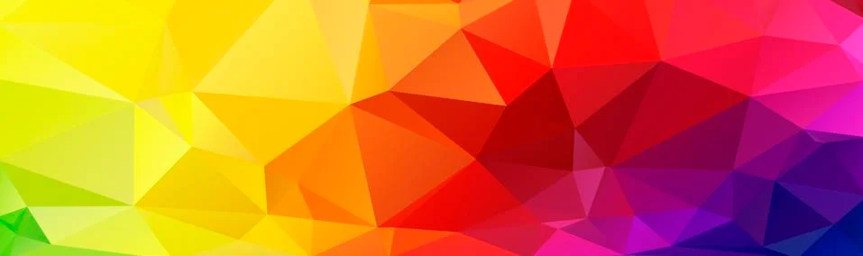 Abstract multicolored polygon, low polygon background. Transfusion of color.  Stock Illustration
