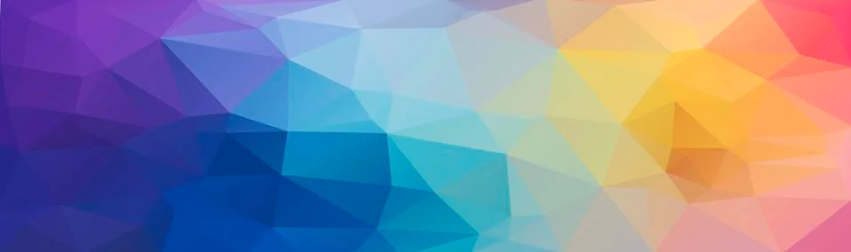 Abstract multicolored polygon, low polygon background. Transfusion of color.  Ilustração Stock