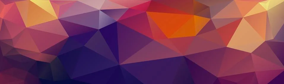 Abstract multicolored polygon, low polygon background. Transfusion of color.  Stock Illustration