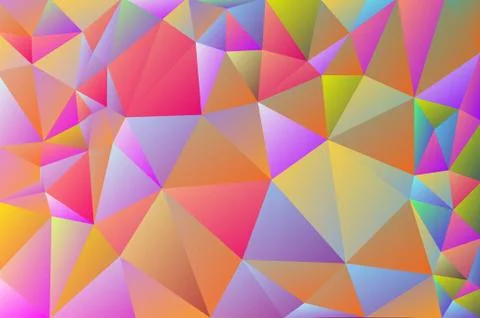 Abstract multicolored polygon, low polygon background. Transfusion of color.  스톡 일러스트