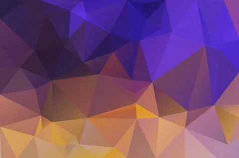 Abstract multicolored polygon, low polygon background. Transfusion of color.  Illustrazione stock