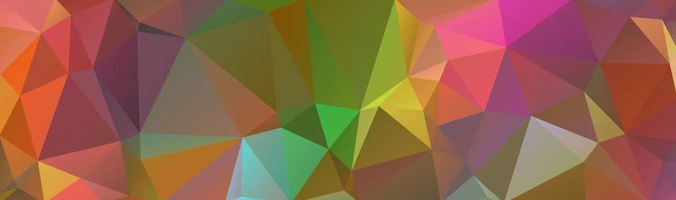 Abstract multicolored polygon, low polygon background. Transfusion of color.  Stock Illustration