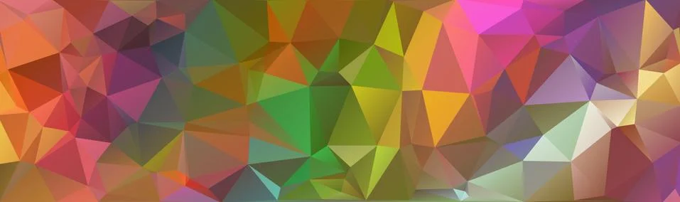 Abstract multicolored polygon, low polygon background. Transfusion of color.  Stock Illustration
