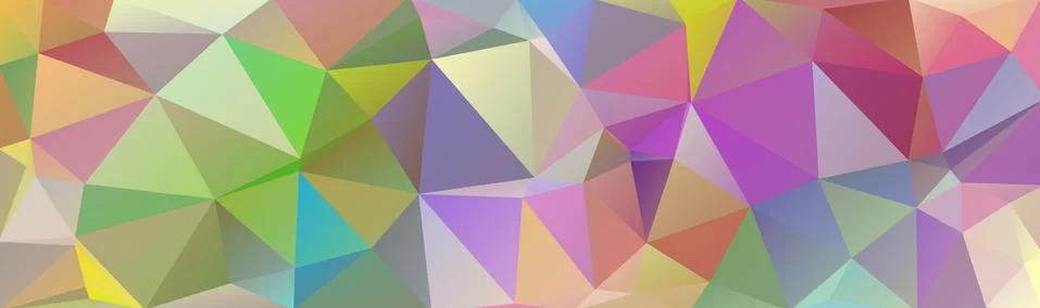 Abstract multicolored polygon, low polygon background. Transfusion of color.  Stock Illustration