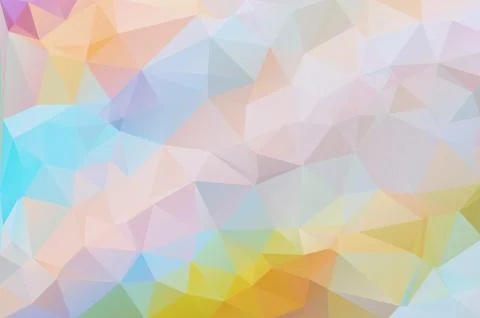 Abstract multicolored polygon, low polygon background. Transfusion of color.  イラスト素材