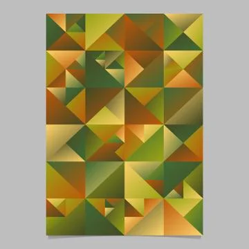 Abstract multicolored polygonal triangle flyer background template イラスト素材
