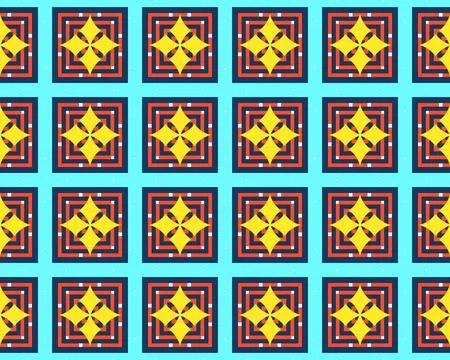 Abstract multicolored Seamless Pattern Illustration Background Texture In Geomet Foto stock