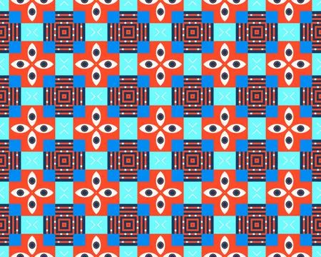 Abstract multicolored Seamless Pattern Illustration Background Texture In Geomet Stock Photos