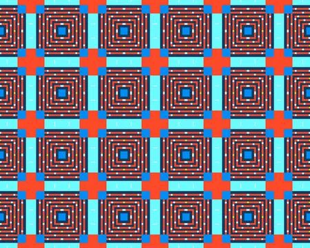 Abstract multicolored Seamless Pattern Illustration Background Texture In Geomet Foto stock