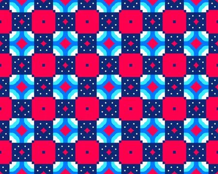 Abstract multicolored Seamless Pattern Illustration Background Texture In Geomet Stock Photos