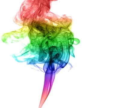 Abstract multicolored smoke Stock Photos
