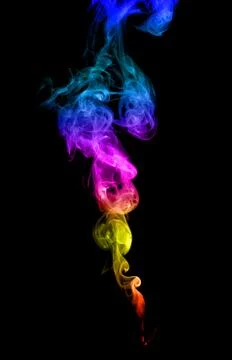 Abstract multicolored smoke Stock Photos