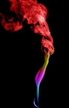 Abstract multicolored smoke Stock Photos