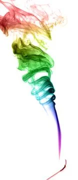 Abstract multicolored smoke Stock Photos