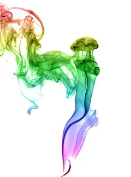 Abstract multicolored smoke Stock Photos