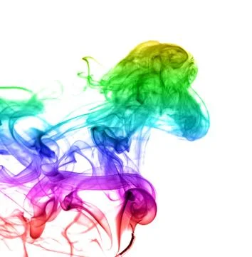 Abstract multicolored smoke Stock Photos