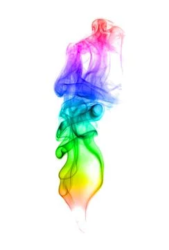 Abstract multicolored smoke Stock Photos