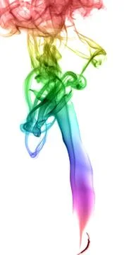 Abstract multicolored smoke Stock Photos