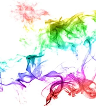 Abstract multicolored smoke Stock Photos