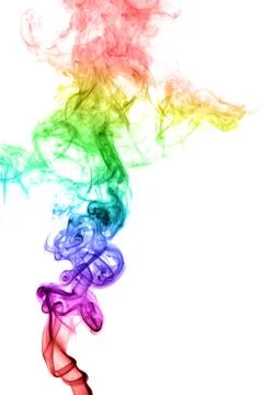 Abstract multicolored smoke Stock Photos