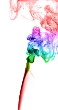 Abstract multicolored smoke Stock Photos
