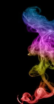 Abstract multicolored smoke Stock Photos