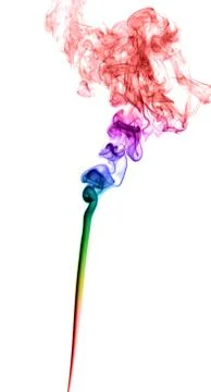 Abstract multicolored smoke Stock Photos