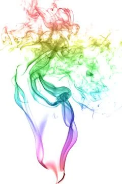 Abstract multicolored smoke Stock Photos