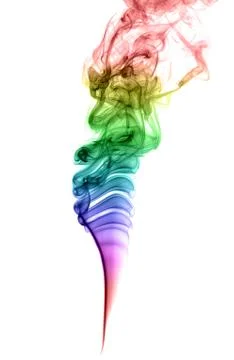 Abstract multicolored smoke Stock Photos