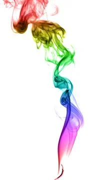 Abstract multicolored smoke Stock Photos