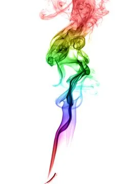 Abstract multicolored smoke Stock Photos
