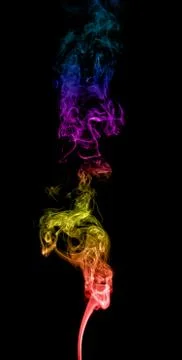Abstract multicolored smoke Stock Photos